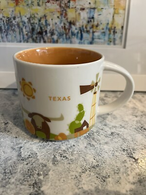#ad Starbucks You Are Here Collection Texas Mug Cup Longhorns Cactus 15 ounces 2017 $18.00