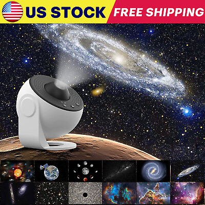 #ad LED Galaxy Projector Starry Night Light Moon Star Sky Nebula Projection Lamp NEW $23.99
