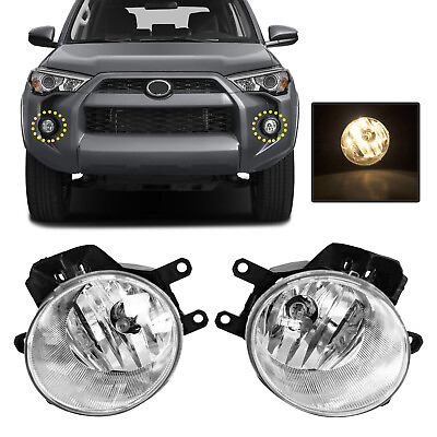 #ad Front Bumper Fog Lights Driving Lamps W Bulbs For 2014 2020 Toyota 4Runner Pair $21.99