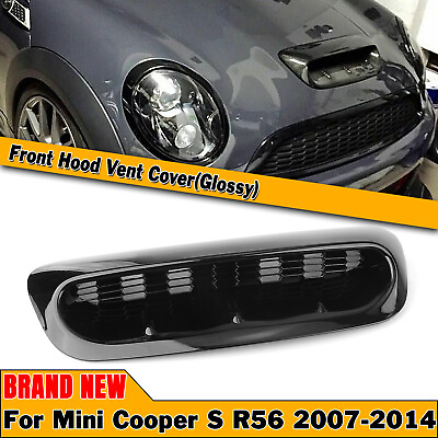 #ad #ad 1pc Front Air Vent Trim Hood Bonnet Scoop For Mini Cooper S R56 2007 2014 Black $49.80