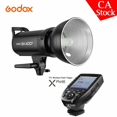 #ad US Godox SK400II 400W 2.4G HSS Studio Flash Xpro N LCD Transmitter For Nikon $195.52