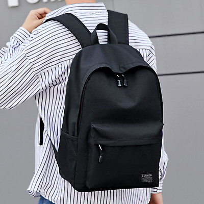 #ad Men Women Backpack Bookbag School Travel Laptop Rucksack Zipper Bag 15.6#x27;#x27; Pack $14.48