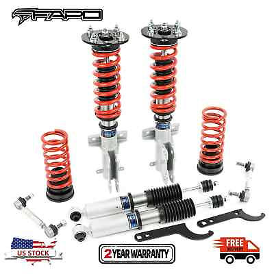 #ad FAPO Coilovers Struts Shocks Suspension kit for Mustang 2005 2014 Adj Height $248.58