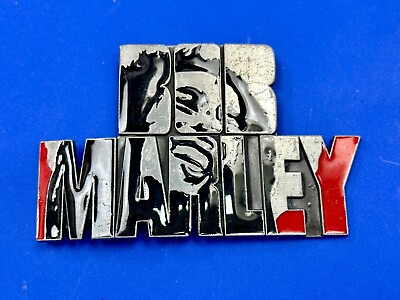 #ad BOB MARLEY Block Letters Jamaica Reggae King Belt Buckles $13.50
