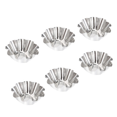 #ad 6 Pcs Small Tart Tins Tartlet Mould Baking Tool Muffin Paper Cases $7.89