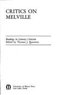 #ad Critics on Melville Paperback $7.22