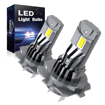 #ad H7 LED Headlight Kit Low High Beam Bulb Super Bright White 6500K Canbus 2Pcs $53.99