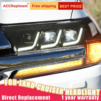 #ad For Toyota Land Cruiser Headlights assembly ALL LED Lens Projector LED DRL 17 20 $944.45