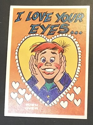 #ad 1960 Topps Funny Valentines Trading Card #2A NM MT $3.95