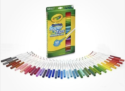 #ad WASHABLE MARKERS 50CT SUPER TIPS $4.99