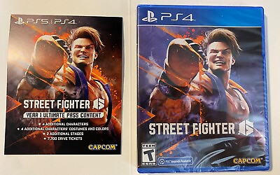 #ad Street Fighter 6 Sony PlayStation 4 2023 with Year 1 Ultimate Pass included $48.99
