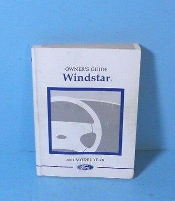 #ad 01 2001 Ford Windstar owners manual $8.95