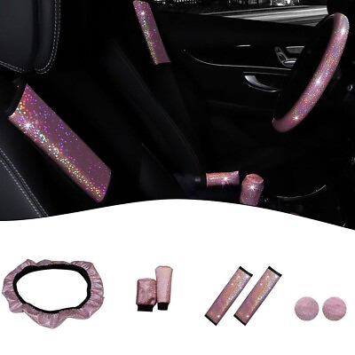 #ad Add Elegance and Comfort to Your Car with 7PCS Pink Steering Wheel Set $21.75