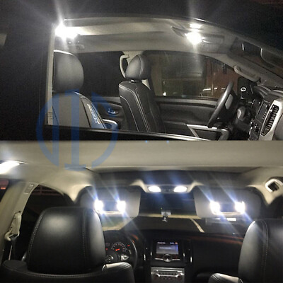 14 x White LED Interior Light Bulbs for 2016 2017 2018 2019 2020 Nissan Titan XD $14.98
