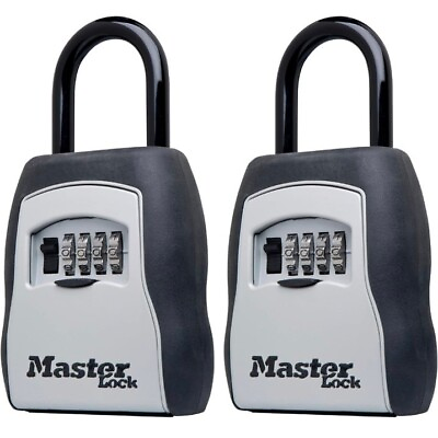 #ad 2x Master Lock 5400EC Portable Lock Box Black New Factory Sealed $49.95