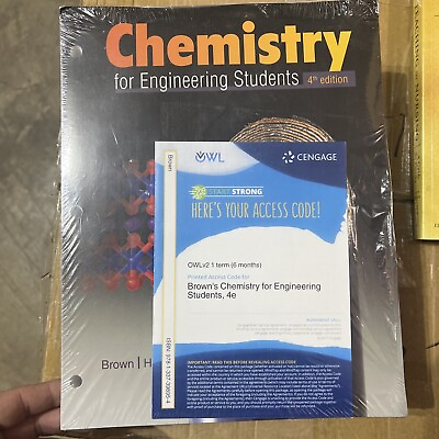 #ad Chemistry for Engineering Students Paperback by Brown Lawrence S.; Holme 4th E $150.00