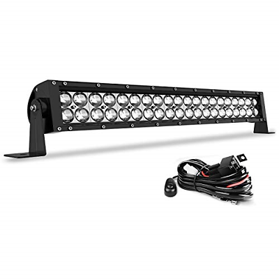 #ad LED Light Bar 24 Inch Straight AUTO Work Light 4D 200W with 8ft Wiring Harness $49.33