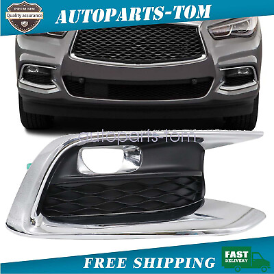 #ad NEW Fog Light Cover Trim Bezel Front Right Side Fit For Infiniti 2016 2020 QX60 $56.99
