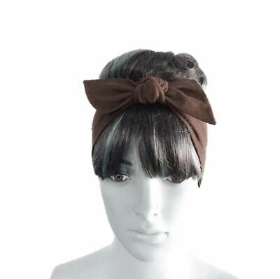 #ad Brown Hairband. Bow Headband. Hair Wrap. Head Wrap. Bow Hair Piece. Head Piece. $8.99