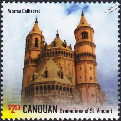 #ad St Peter#x27;s Cathedral WORMS Germany Building Church Architecture Stamp 2014 GBP 1.79