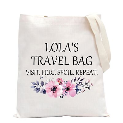 #ad Lola Gift Lola Gift Lola Birthday Gift Lola’s Travel Bag Visit Hug Spoil Repe... $24.76
