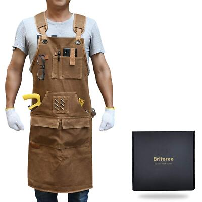 #ad Woodworking Apron for Men Gifts for Woodworker with 9 Tool Pockets Durable Wa... $55.39