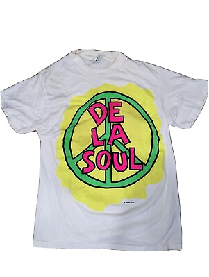 #ad RARE Vintage De La Soul Shirt Peace Rap Tee Single Stitch Wutang Rakim $800.00