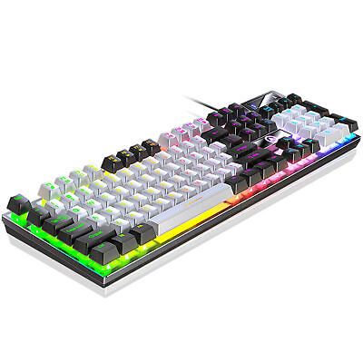 #ad K500 Usb Keyboard Professional Mechanical Feel 104 Keys Usb Wired Gaming $32.51
