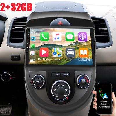 #ad For KIA Soul 2010 2013 Car Stereo Radio Android 12 Carplay GPS Navi WIFI BT RDS $129.99