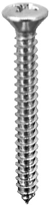 #ad #8 X 1 1 2quot; Phillips Oval Head Tap Screw Chrome $10.99