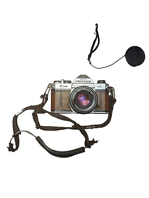 #ad Asahi Pentax K1000 SE Brown Body 35mm Film Camera w SMC Pentax M 50mm Lens $139.99
