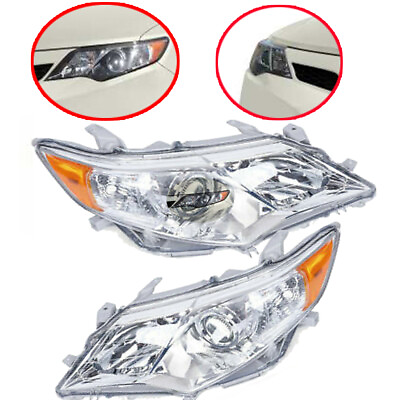 #ad Pair Headlights Headlamps For Toyota Camry LE SE XLE 2012 2013 2014 LeftRight $122.55