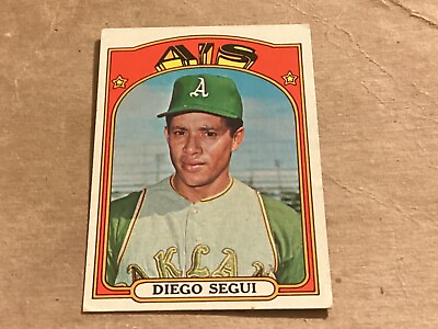 #ad 1972 Topps High Number #735 Diego Segui Near Mint Great Corners No Creases $4.99
