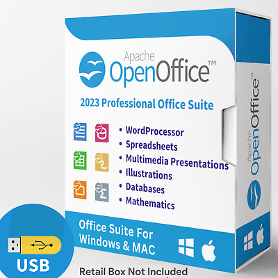 #ad Open Office Home and Student 2023 Office Software Suite for Windows amp; MAC USB $18.99
