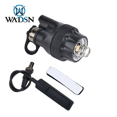 #ad WADSN Flashlight Metal Tail cover Tail Cap Dual Function Pressure $12.35