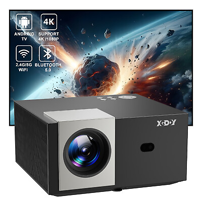 #ad XGODY UHD 4K Projector Android 18000 Lumen Smart 5G WiFi Bluetooth Home Theater $180.99