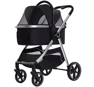 #ad Premium 3 in 1 Multifunction Foldable Pet Stroller for Dog and Cat with Carrier $98.95