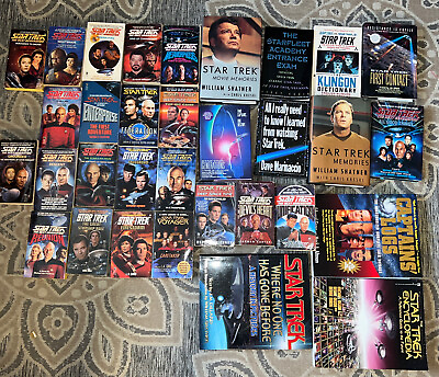 #ad Star Trek the Next Generation Book lot Of 32 Books $20.99