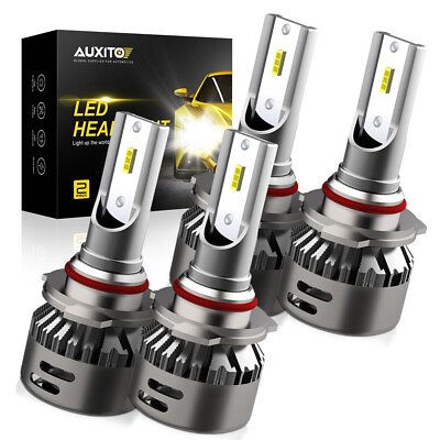 #ad 4x AUXITO 9005 LED 9006 Headlight Bulb Conversion High Kit Low Beam Xenon White $39.09