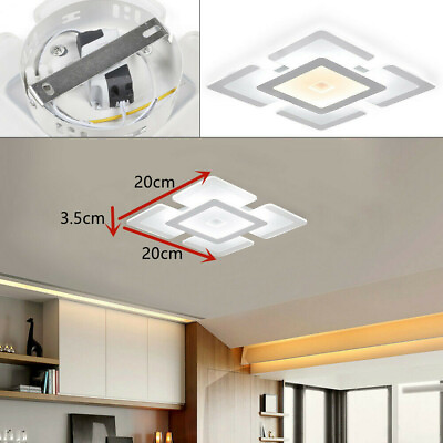 #ad Home LED Ceiling Light Chandelier Crystal Pendant Lamp Modern Lighting Fixture $23.75