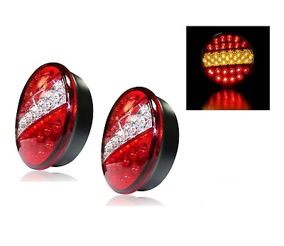 #ad 2X Led Recovery Rear Tail Lamps Lights Trailer Truck Lorry Chassis Pickup 12v GBP 24.03