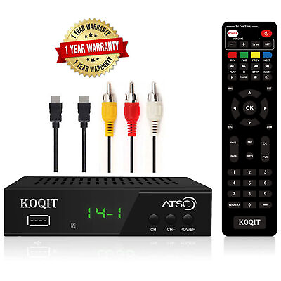 #ad ATSC Digital Tv Converter Box OTA DVR Recorders for Tv Tuner HD Universal Remote $29.99