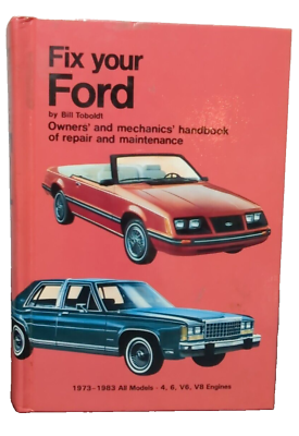 #ad Fix Your Ford Owner Mechanic Handbook Repair Maintenance Book 1973 1983 Vtg $6.99