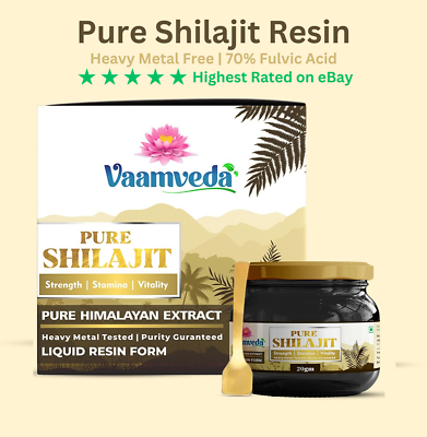 #ad Shilajit Soft Black Resin Pure Himalayan Organic Potent Pack of 5 $61.95