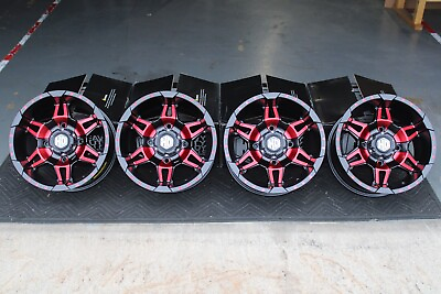 #ad CAN AM OUTLANDER 570 14quot; STI HD7 RED ATV WHEELS SET 4 LIFETIME WARRANTY CAN1CA $549.89