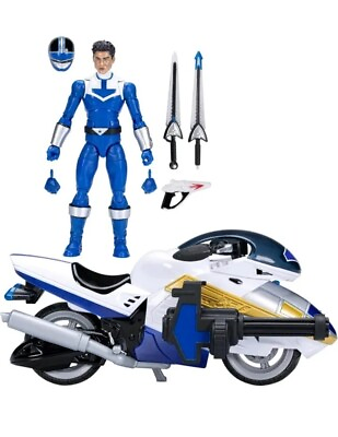 #ad 4X Power Rangers Lightning Collection Time Force 6quot; Blue Ranger amp; Vector Cycle $69.99