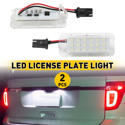 #ad For 2015 2016 Lincoln MKC 2013 2019 Ford Police LED License Plate Light 2X White $12.79