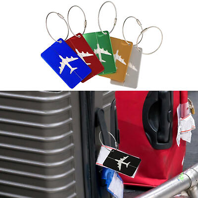 #ad Personalized Metal Luggage Tags Five Color Options Checked Hanging Card $6.83