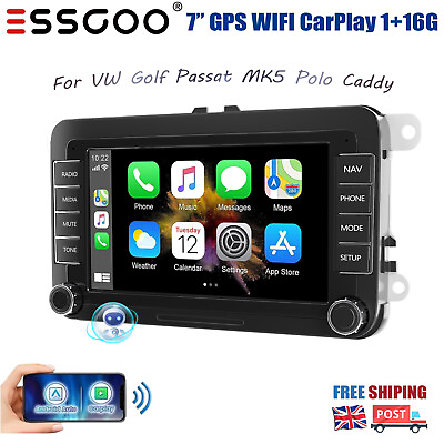 #ad For VW Volkswagen Jetta Passat Polo Android 13 CarPlay 7quot; Car Stereo WIFI GPS FM $98.49