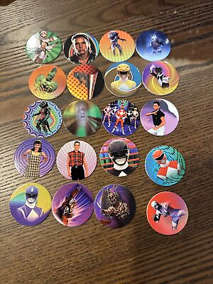 #ad Lot Of Of Vintage Power Rangers POGS Retro Nice A $19.99